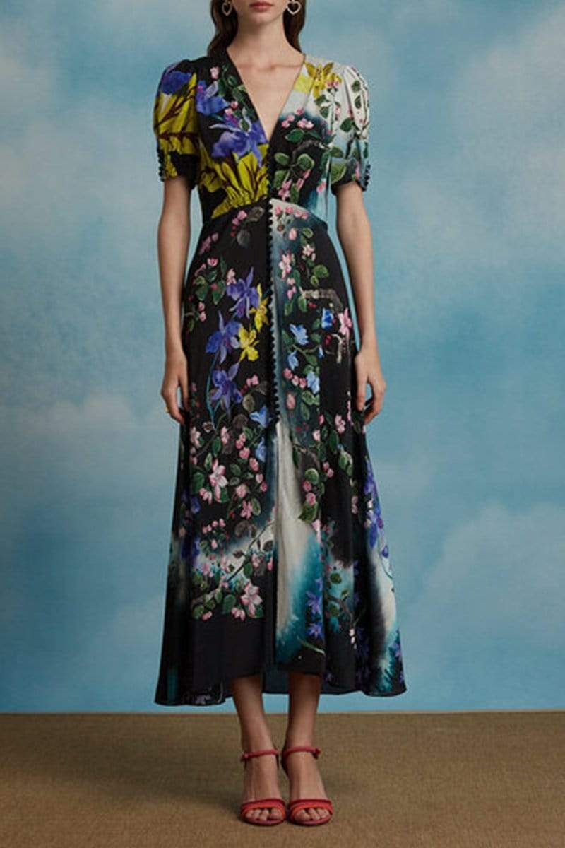 SALONI-Lea Long Dress-