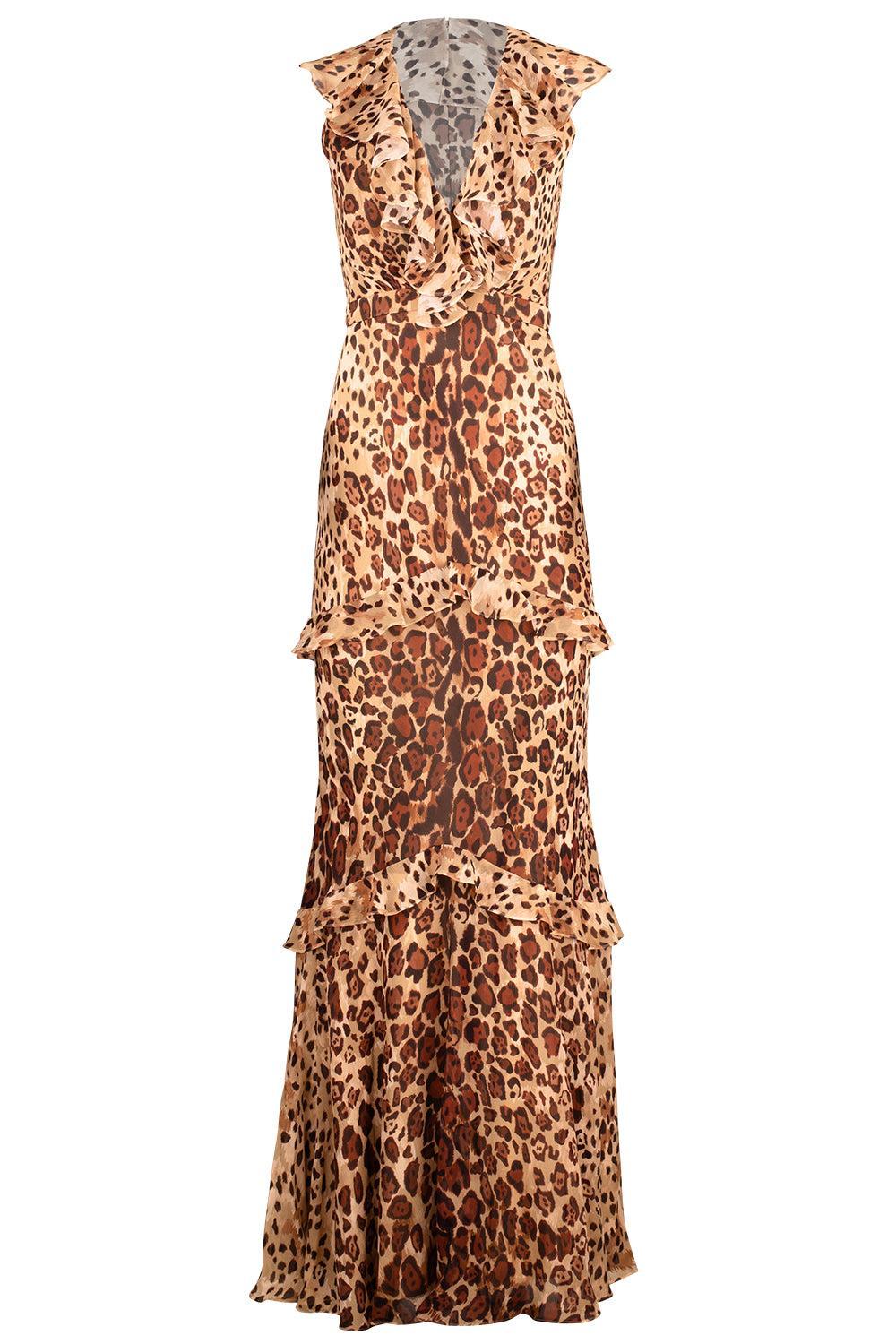 Rita Long Dress-CHEETAH-2-CLOTHINGDRESSCASUAL-SALONI