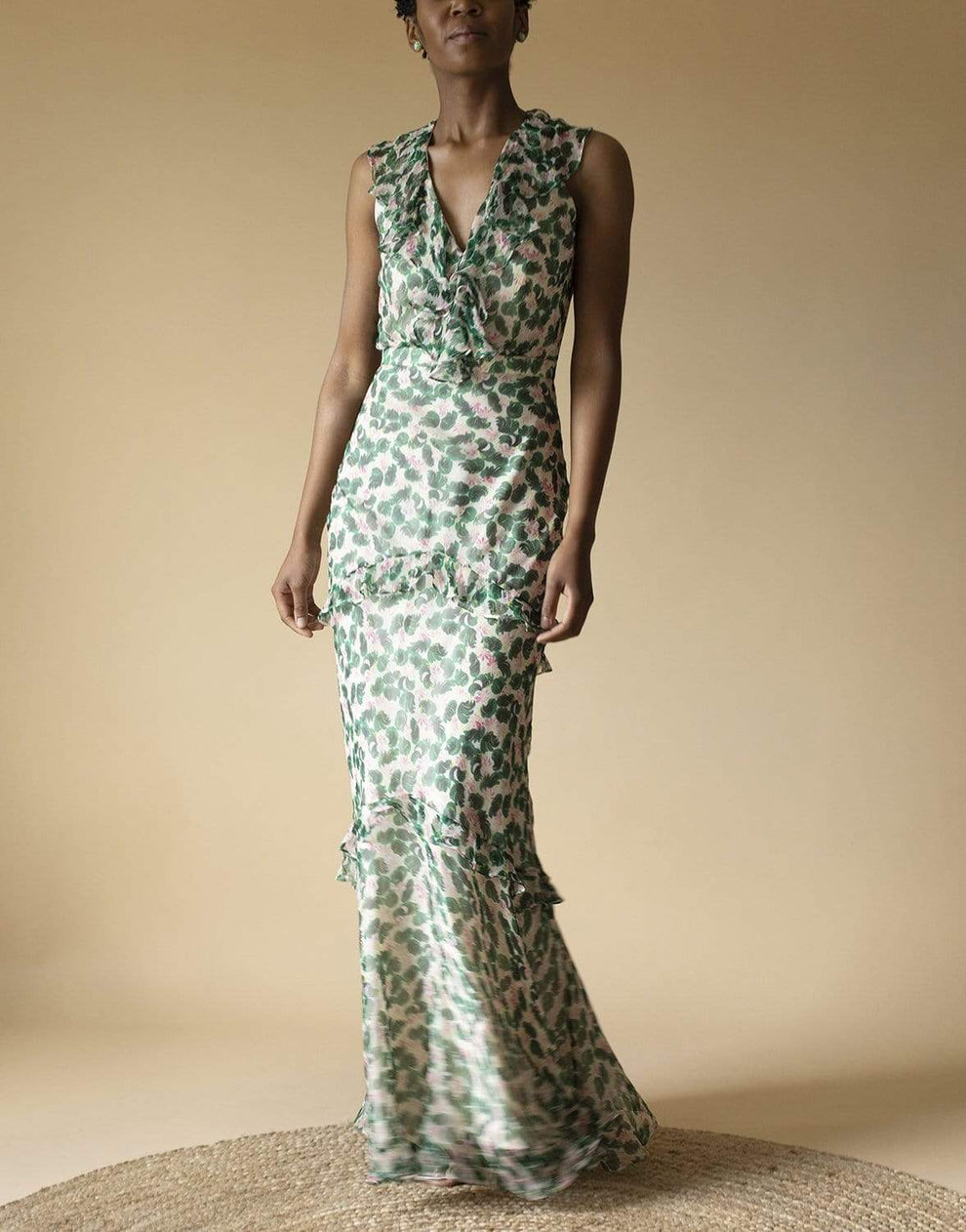Saloni Rita Crinkled Printed Silk Maxi Dress | SALONI Marissa Collections Saloni Rita Crinkled Printed Silk Maxi Dress | SALONI Marissa Collections