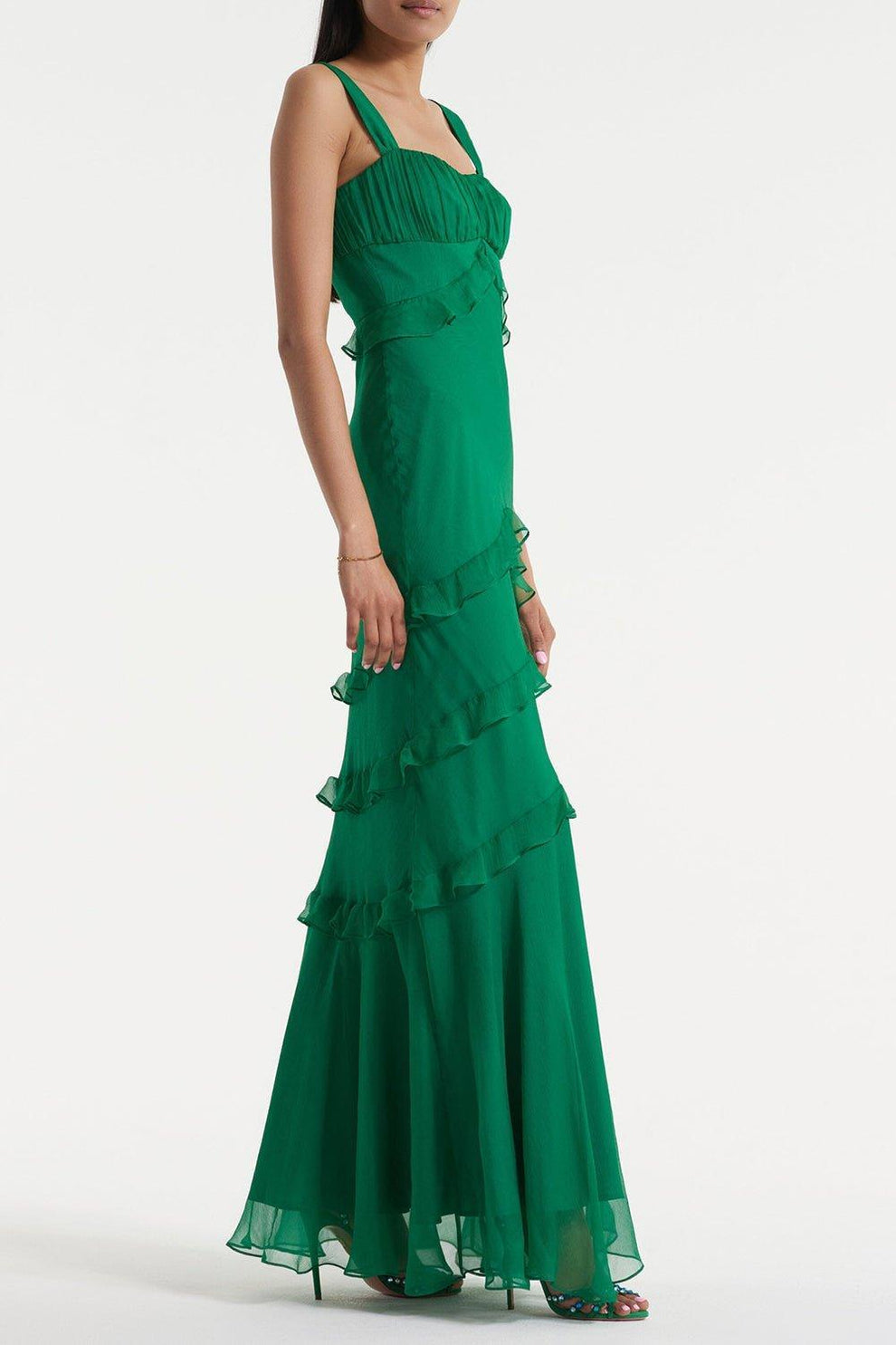 sachin and babi light blue dress Chandra Dress - Emerald