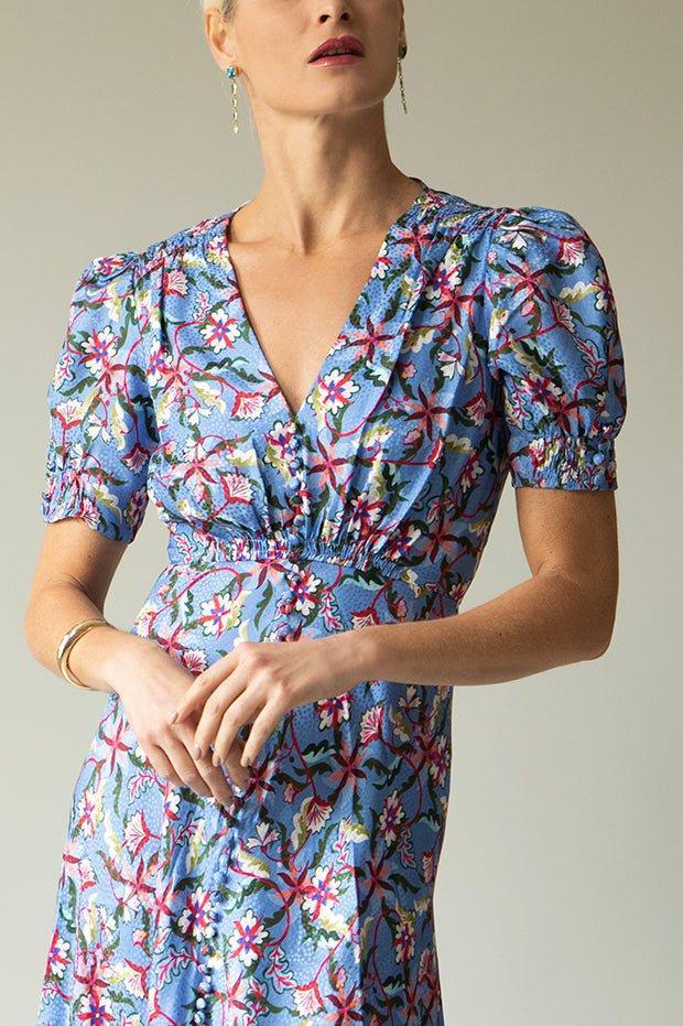 SALONI-Lea Dress - Freesia Sky-