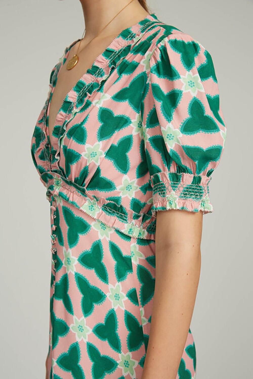 SALONI-Lea Smocked Dress-