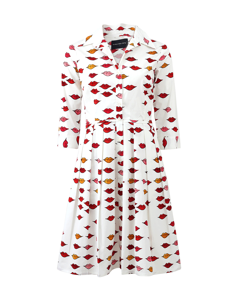 SAMANTHA SUNG-Audrey Lip Print Dress-