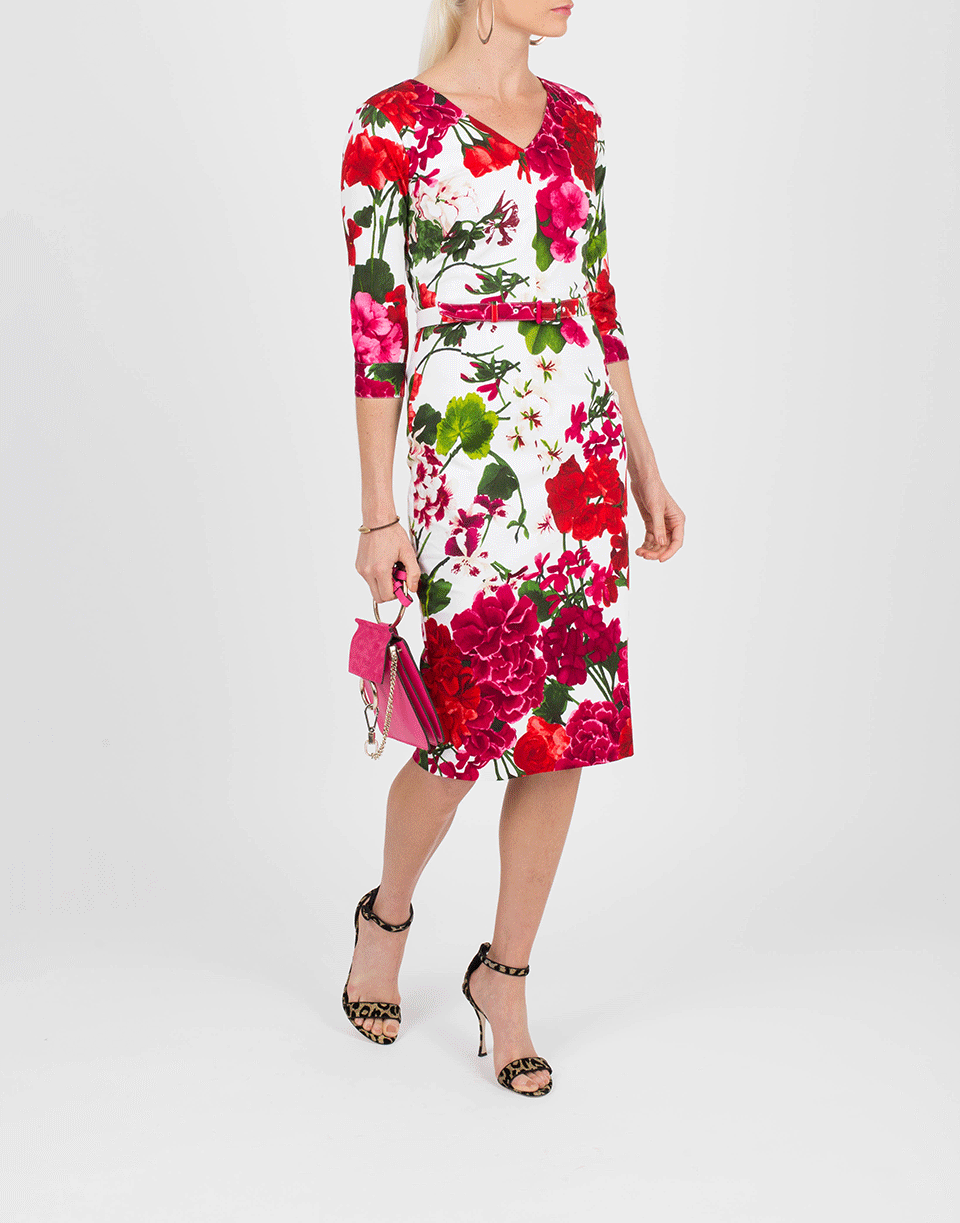 SAMANTHA SUNG-Bougainville Printed Dress-