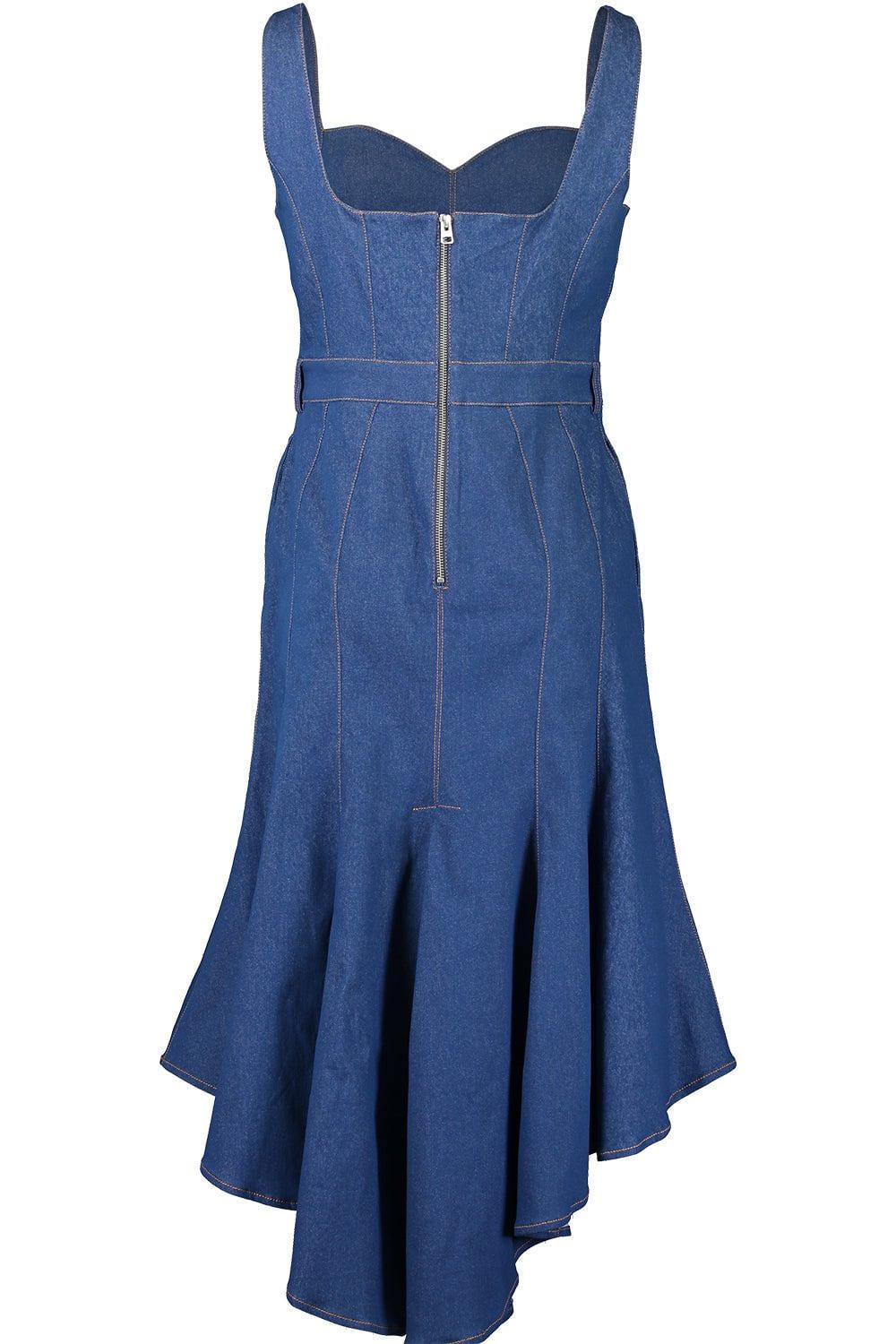 SARA BATTAGLIA-Denim Dress-