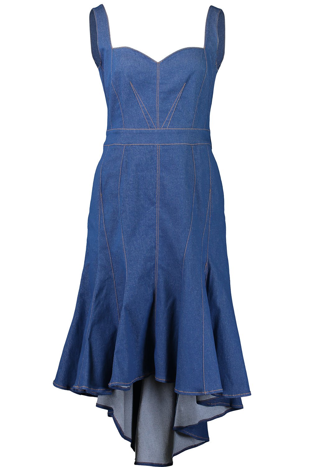 SARA BATTAGLIA-Denim Dress-