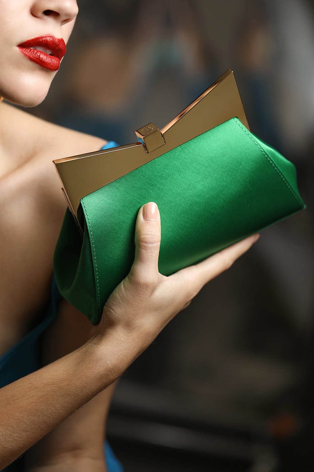 SARA BATTAGLIA-Lady Me Clutch-GREEN