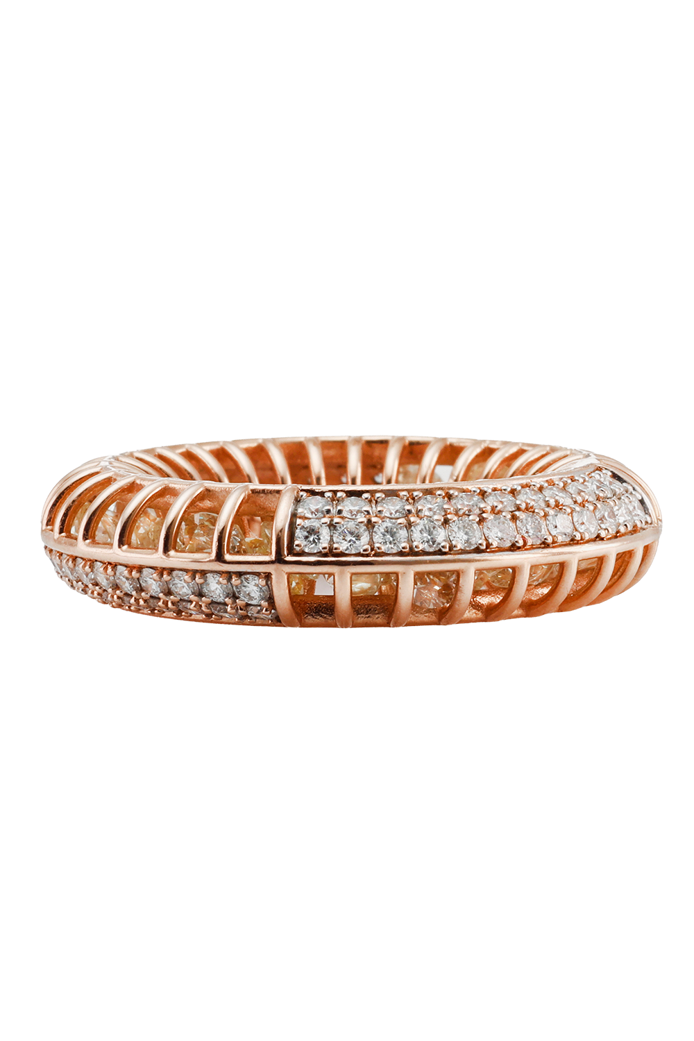 Diamond Round N Round Ring-ROSE GOLD-6.5-JEWELRYFINE JEWELRING-SARA KATHERINE JACOBSON