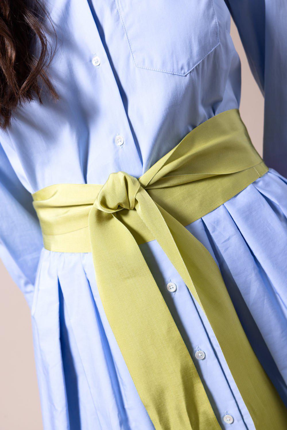 SARA ROKA-GG Ribbon Belt - Lime-