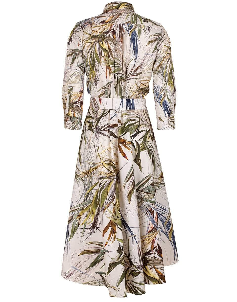 SARA ROKA-Bambu Print Midi Dress-