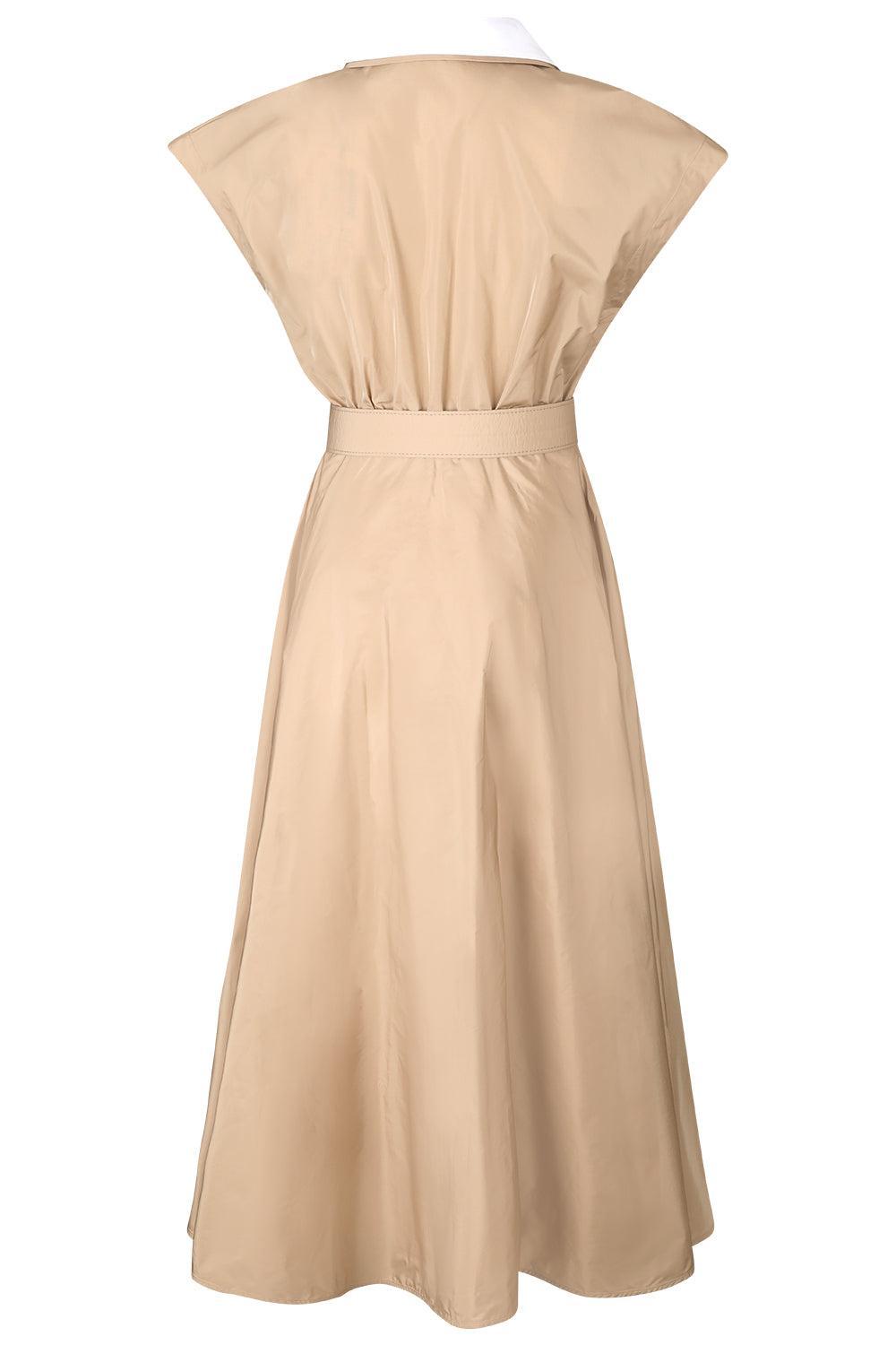Cheri Midi Dress-BROWN-38-CLOTHINGDRESSCASUAL-SARA ROKA