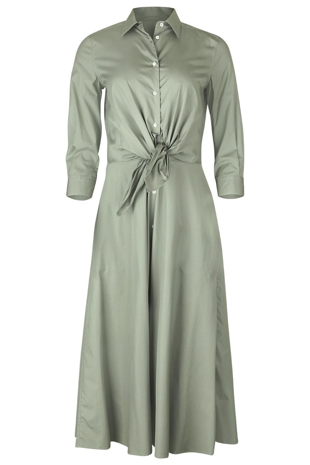Dralla Midi Dress - Seagrass-GREEN-38-CLOTHINGDRESSCASUAL-SARA ROKA