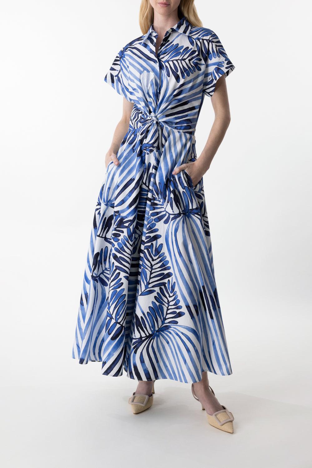 DAREEN DRESS-INDIGO-38-CLOTHINGDRESSCASUAL-SARA ROKA