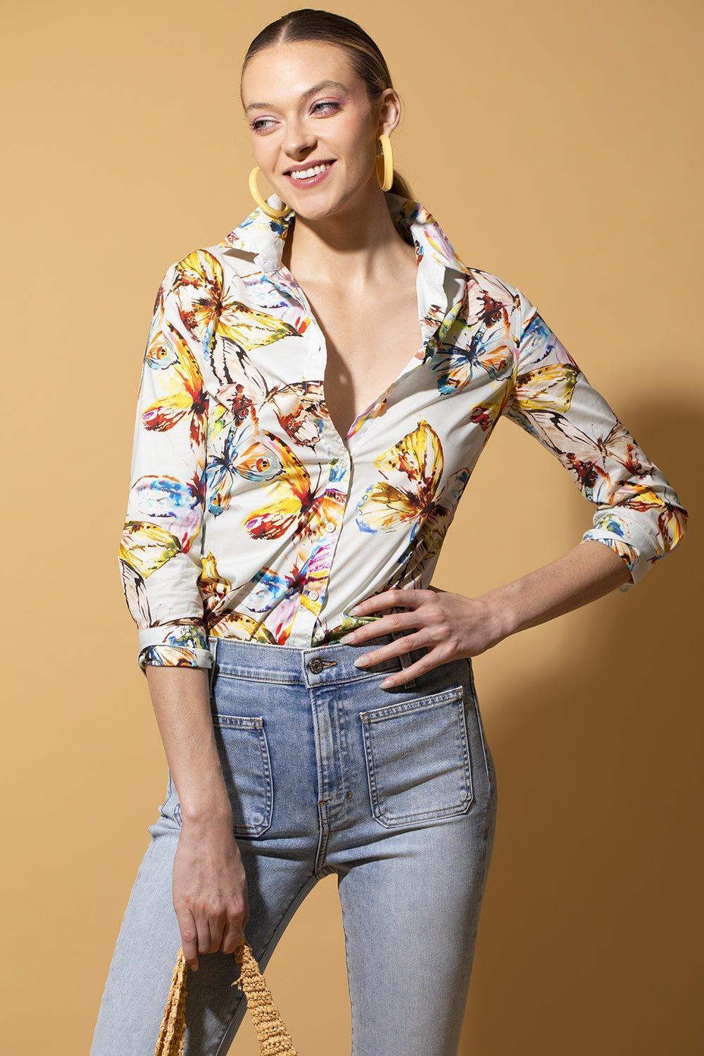 SARA ROKA-Marnina Butterfly Blouse-