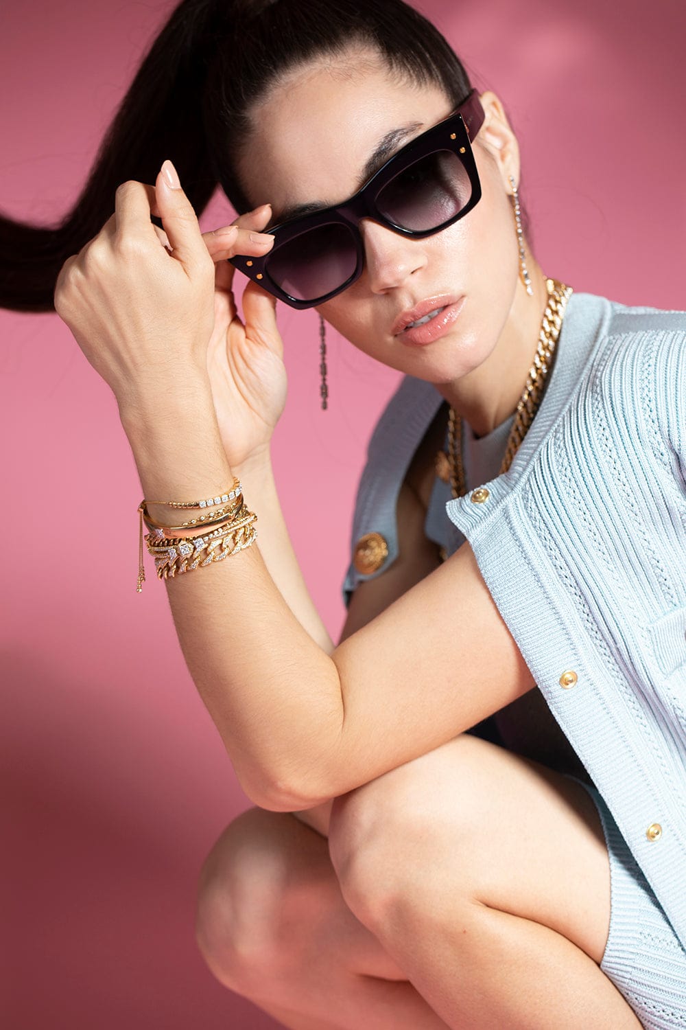 SARA WEINSTOCK-Leela Bolo Bracelet-YELLOW GOLD