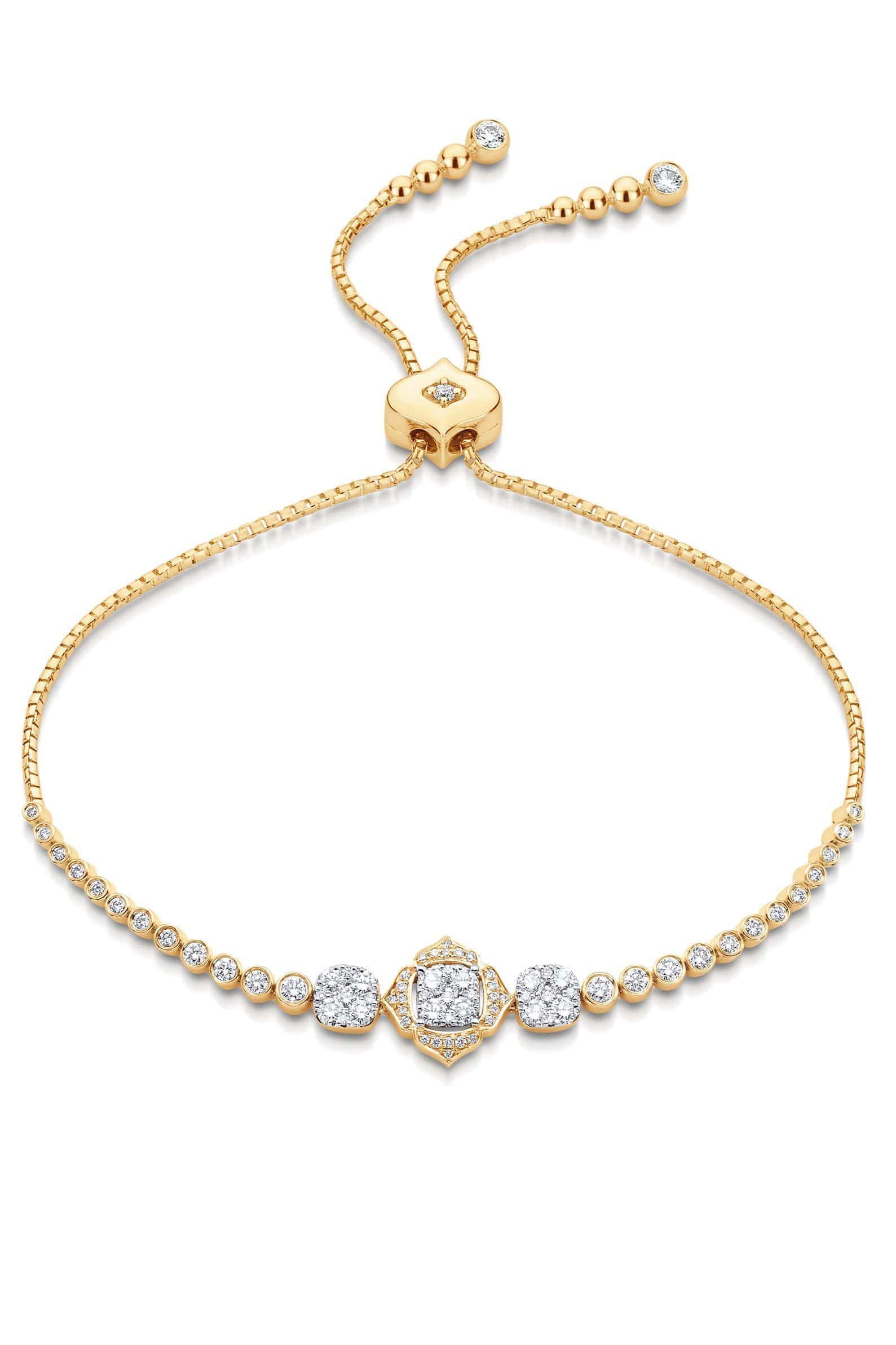 SARA WEINSTOCK-Leela Bolo Bracelet-YELLOW GOLD