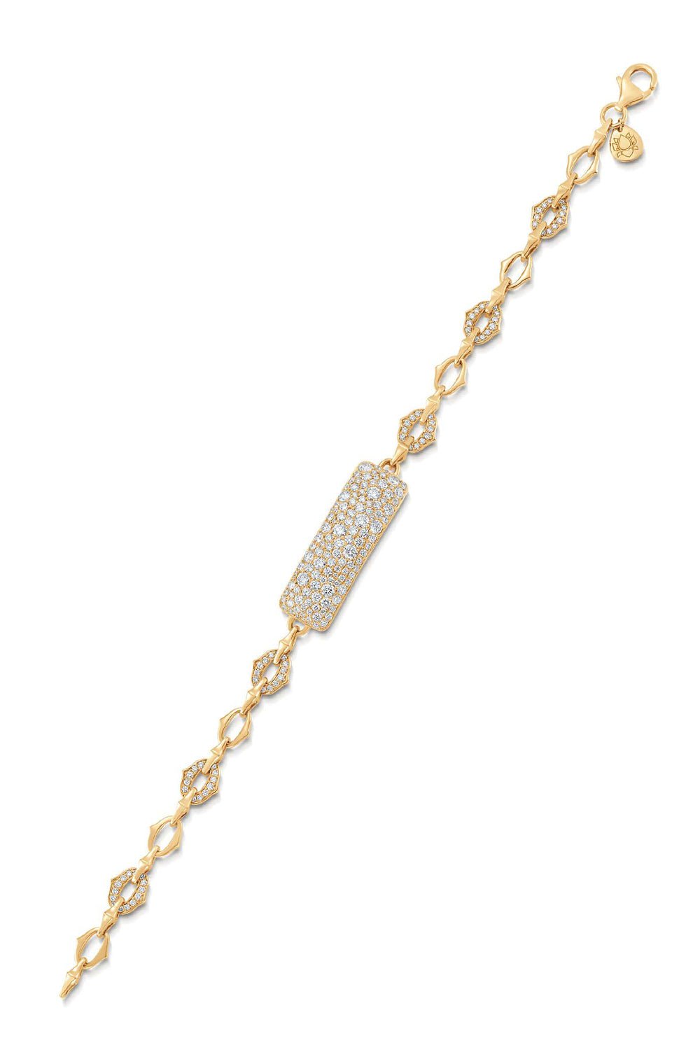 SARA WEINSTOCK-Lucia Bar Tag Chain Bracelet-YELLOW GOLD