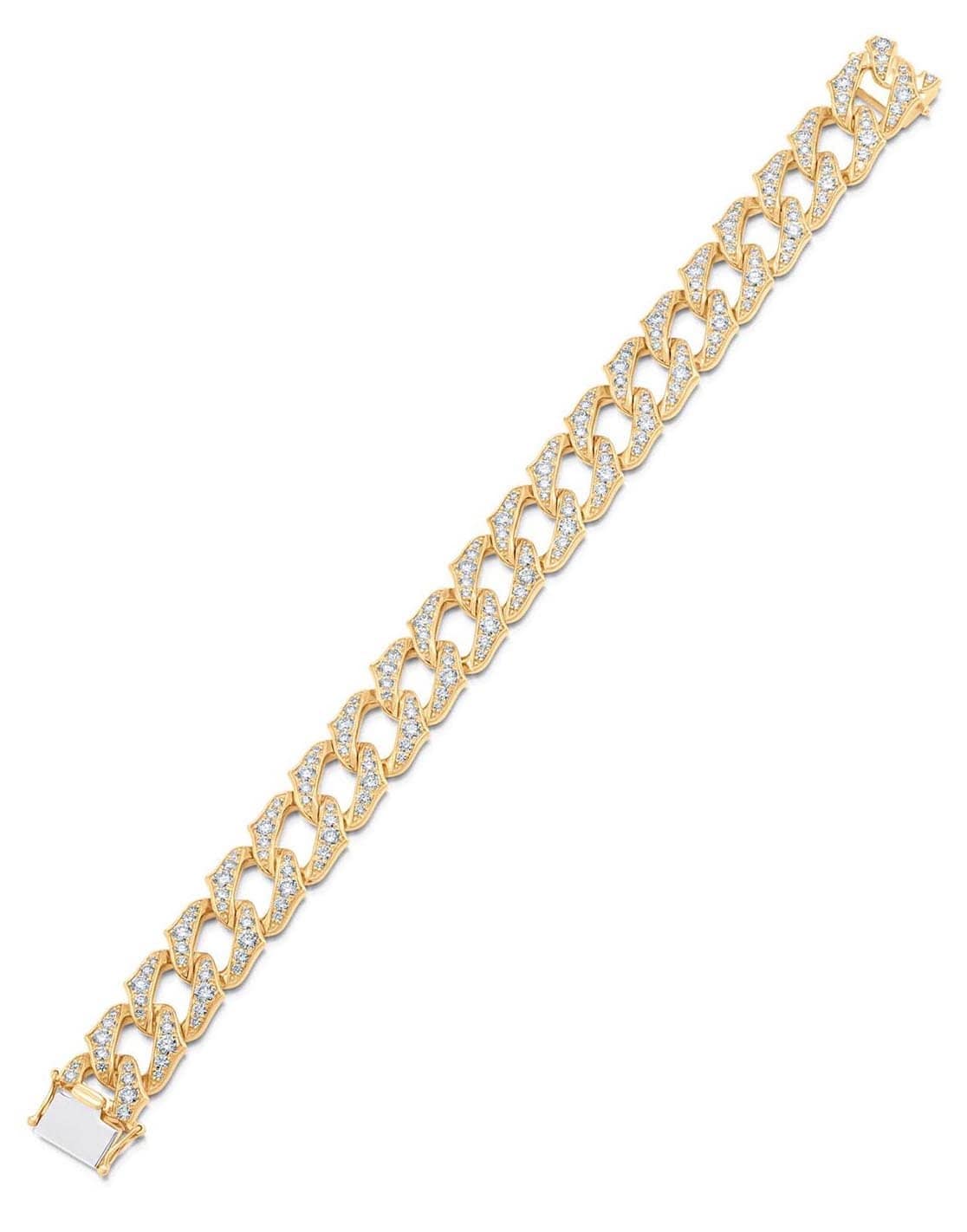 SARA WEINSTOCK-Lucia Thick Diamond Link Bracelet-YELLOW GOLD