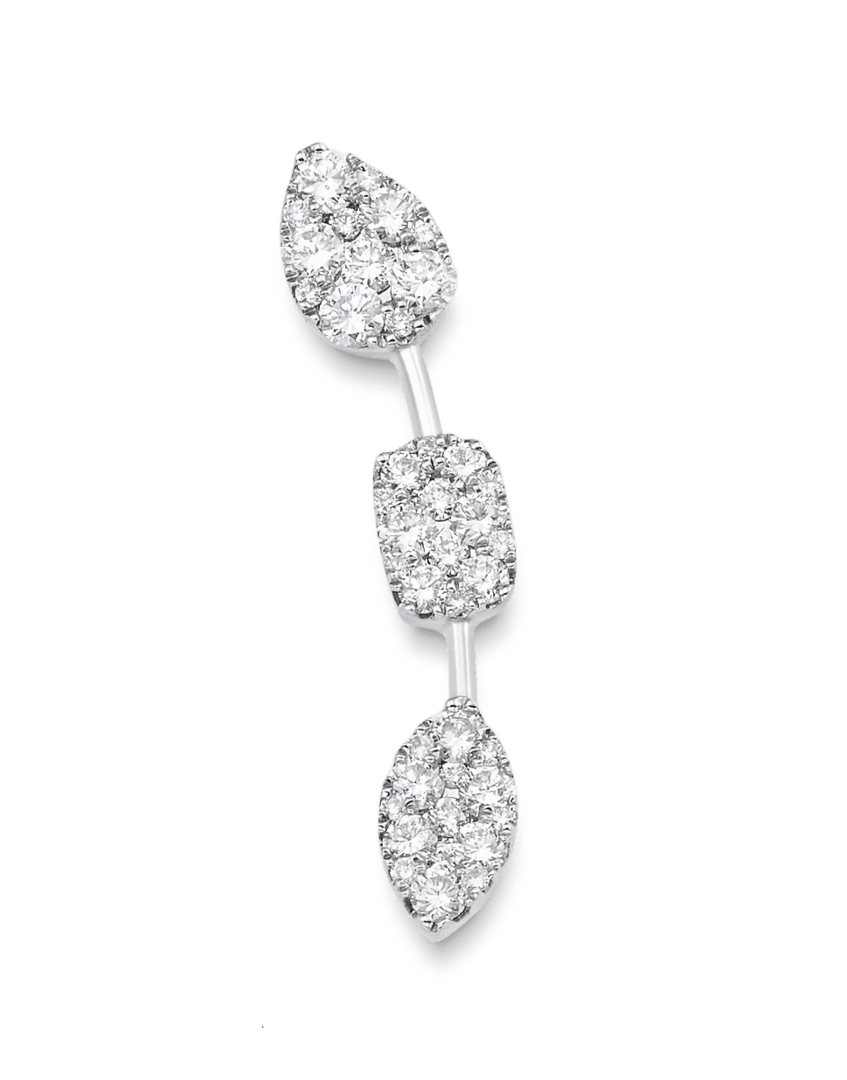 SARA WEINSTOCK-Reverie Multi Diamond Cluster Ear Crawler-
