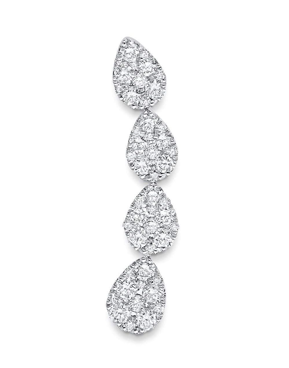 SARA WEINSTOCK-Reverie Pear Diamond Cluster Ear Crawler-