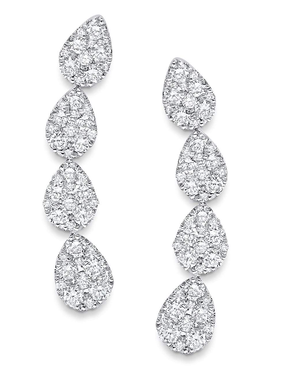 SARA WEINSTOCK-Reverie Pear Diamond Cluster Ear Crawler-