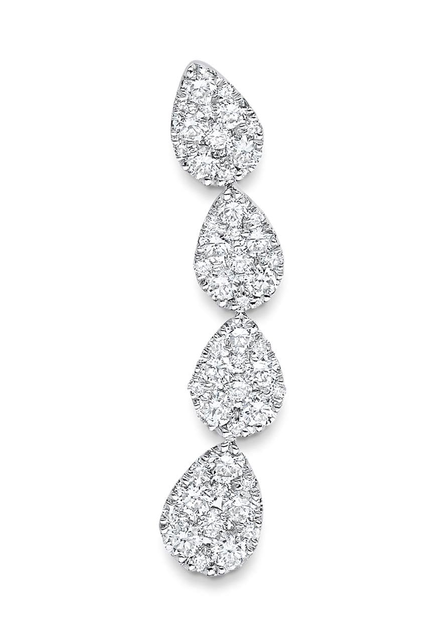 SARA WEINSTOCK-Reverie Pear Diamond Cluster Ear Crawler-
