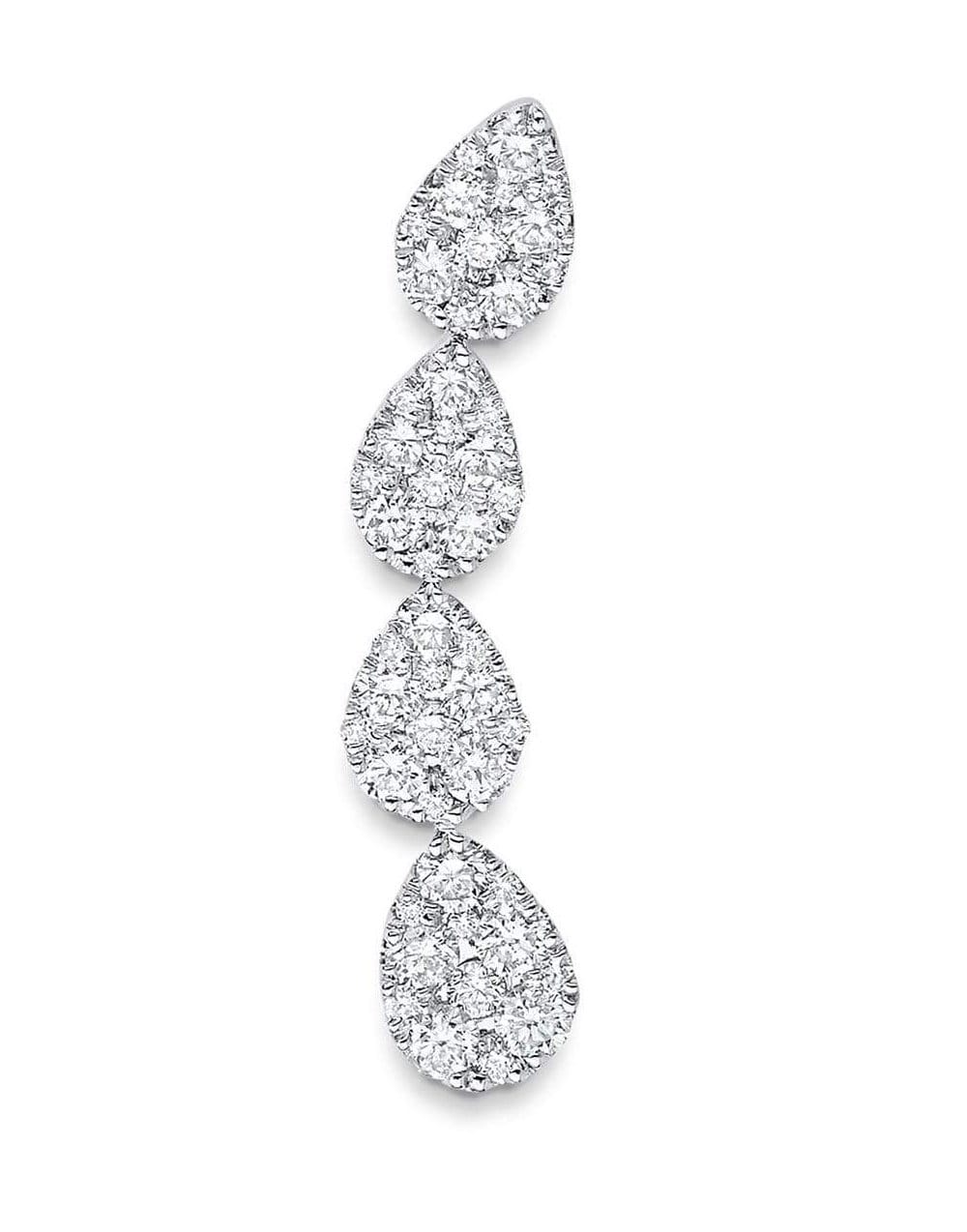 SARA WEINSTOCK-Reverie Pear Diamond Cluster Ear Crawler-