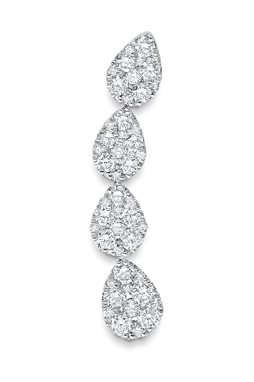SARA WEINSTOCK-Reverie Pear Diamond Cluster Ear Crawler-