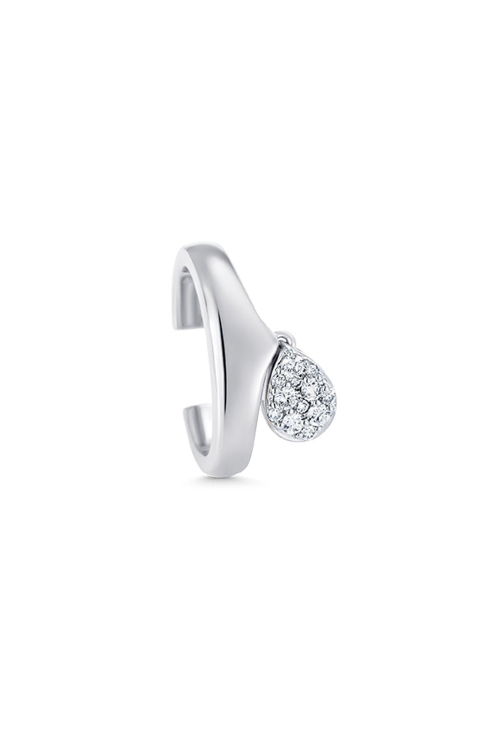 SARA WEINSTOCK-Lucia Ear Cuff-WHITE GOLD