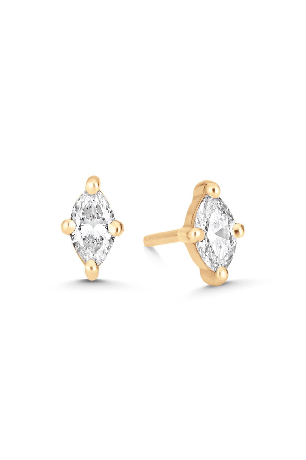 SARA WEINSTOCK-Dujour Diamond Stud Earrings-YELLOW GOLD