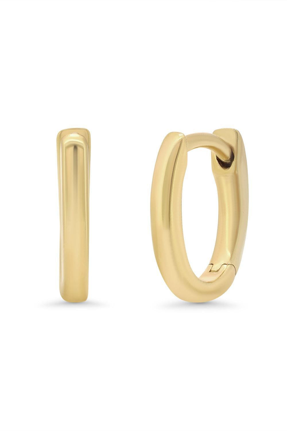 Dujour Huggie Earrings-YELLOW GOLD-JEWELRYFINE JEWELEARRING-SARA WEINSTOCK
