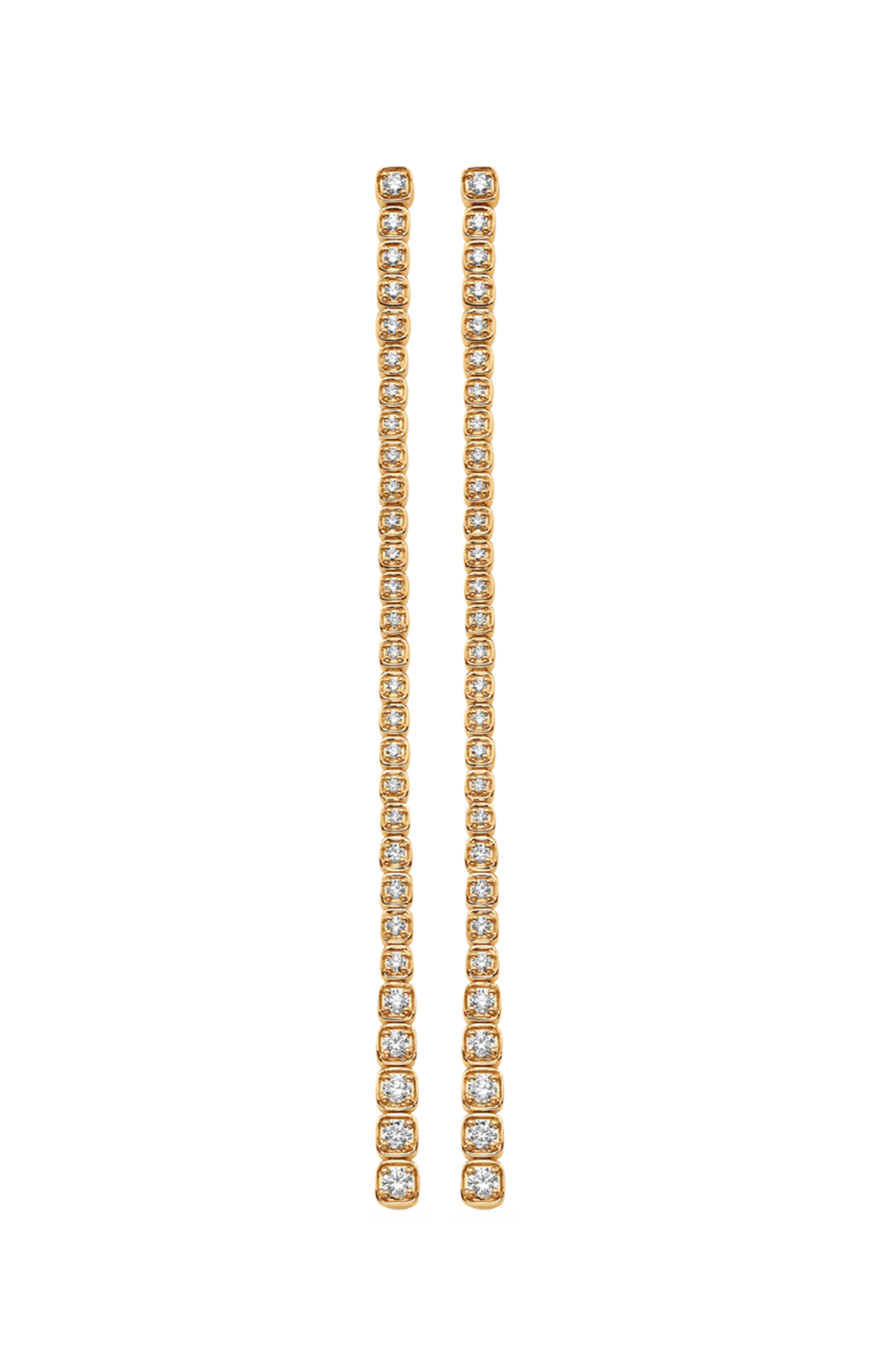 SARA WEINSTOCK-Isadora Cushion Diamond Drop Earrings-YELLOW GOLD