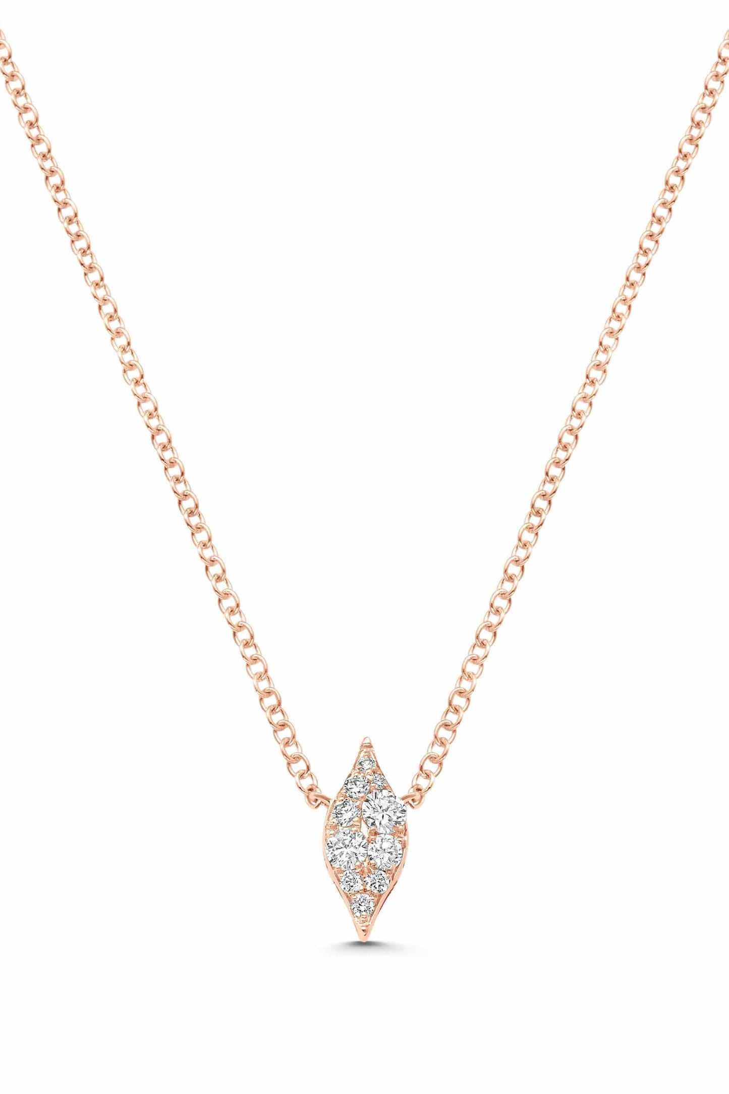 SARA WEINSTOCK-Donna Pave Diamond Necklace-ROSE GOLD