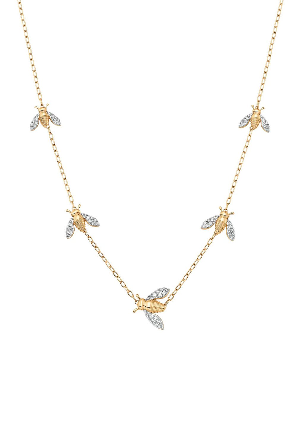 SARA WEINSTOCK-Queen Petite Necklace-YELLOW GOLD