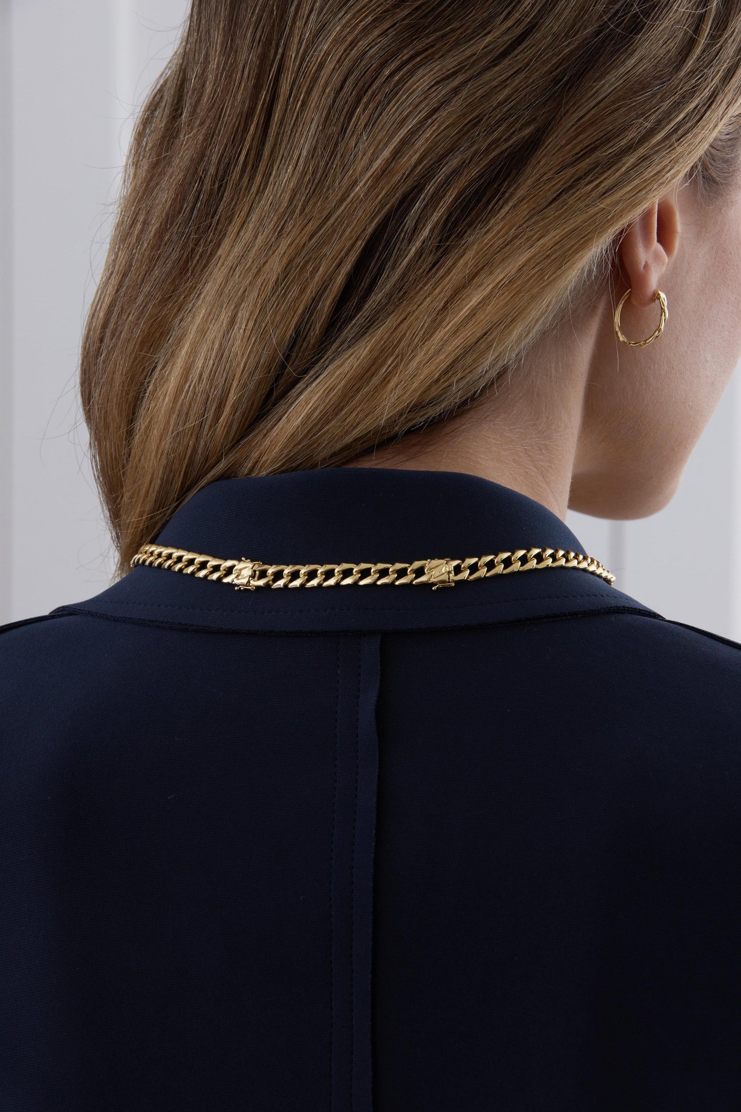 SARA WEINSTOCK-Lucia Solid Link Necklace-YELLOW GOLD