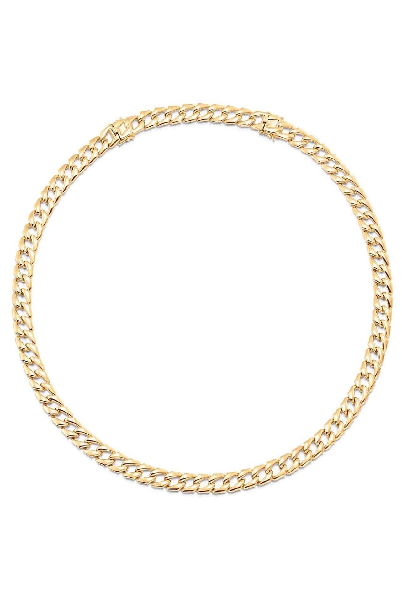 SARA WEINSTOCK-Lucia Solid Link Necklace-YELLOW GOLD