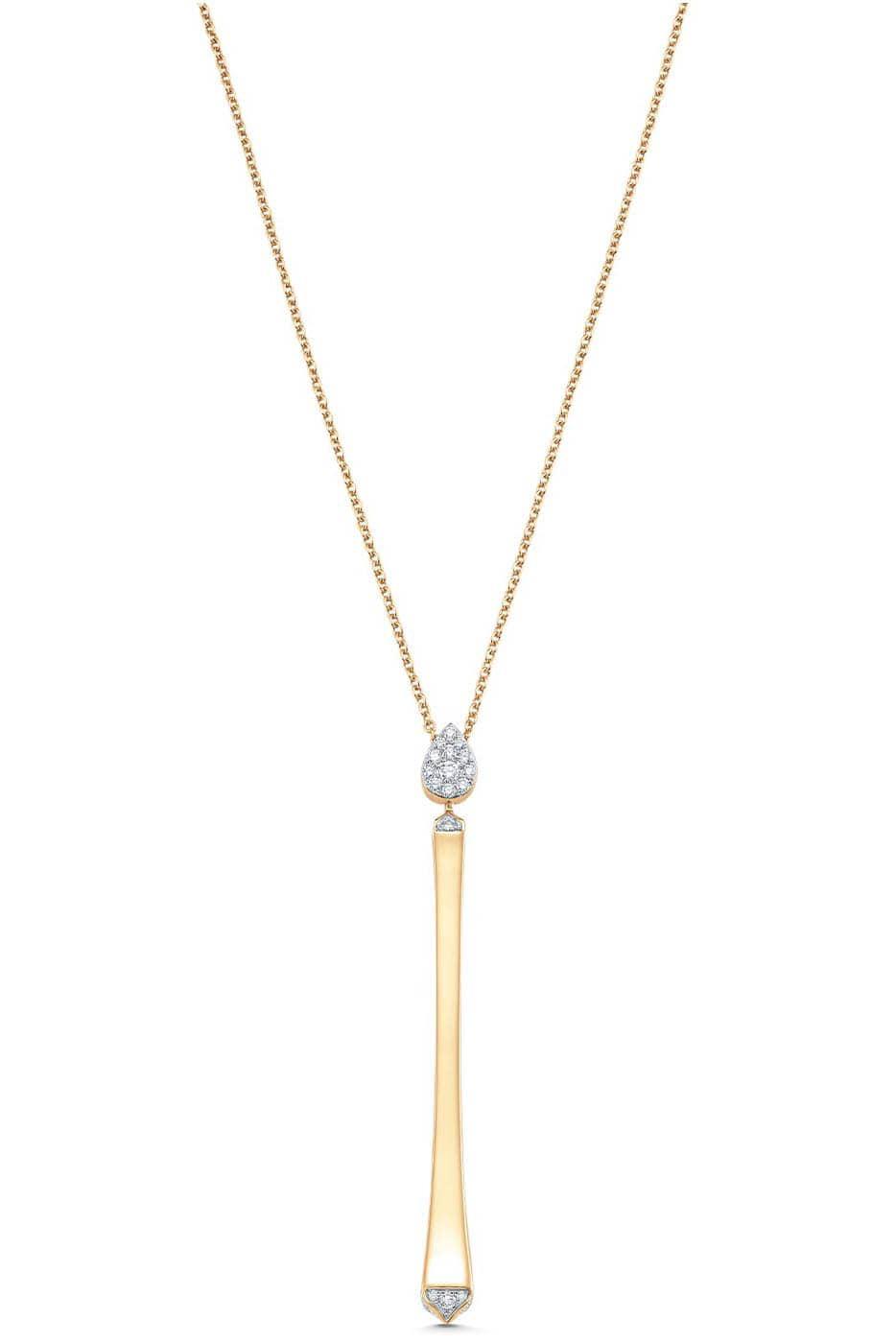 SARA WEINSTOCK-Unity Reverie Pear Drop Necklace-YELLOW GOLD