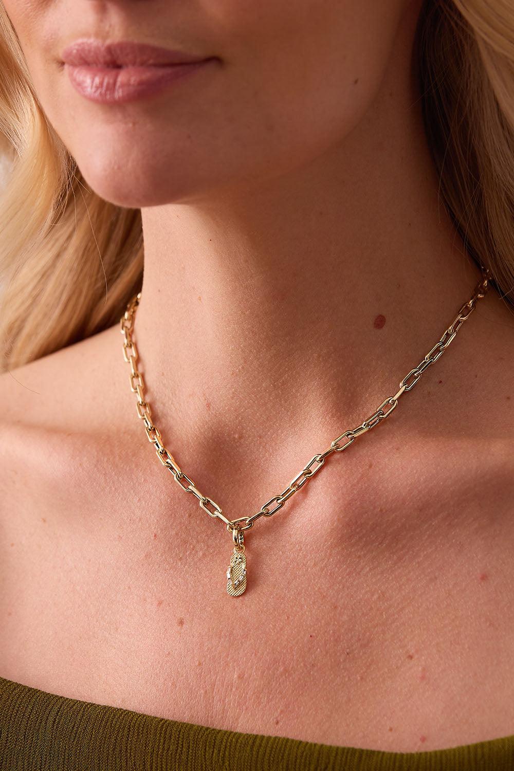 Diamond Flip Flop Charm-YELLOW GOLD-JEWELRYFINE JEWELPENDANT-SARA WEINSTOCK