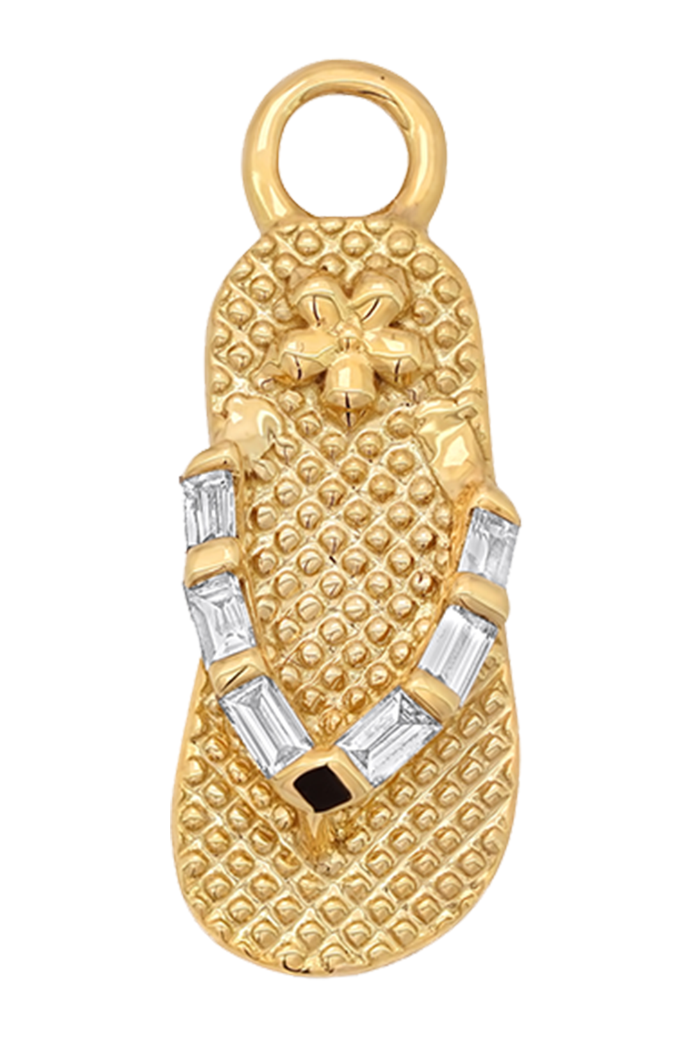 Diamond Flip Flop Charm-YELLOW GOLD-JEWELRYFINE JEWELPENDANT-SARA WEINSTOCK