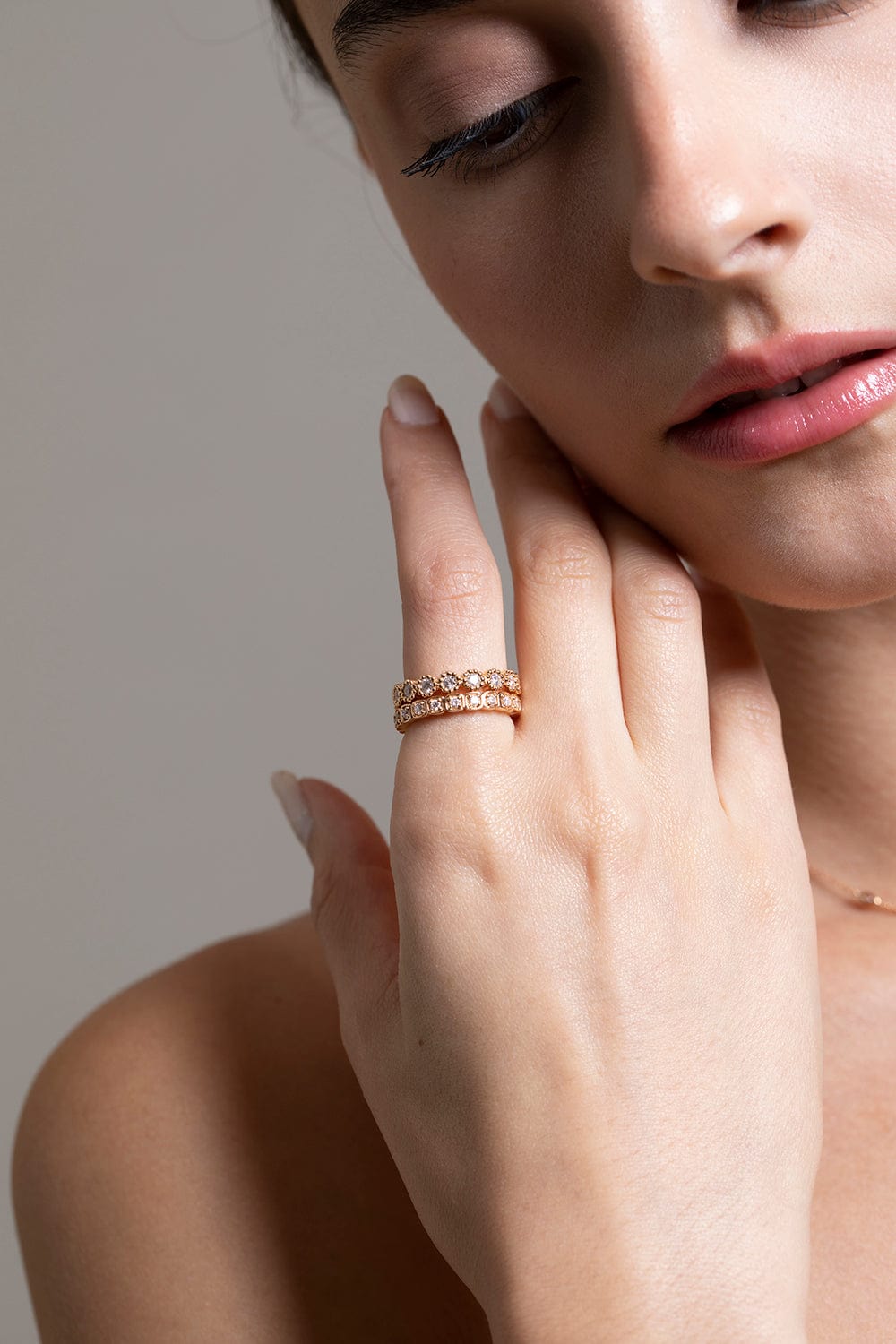SARA WEINSTOCK-Isadora Floret Ring-ROSE GOLD
