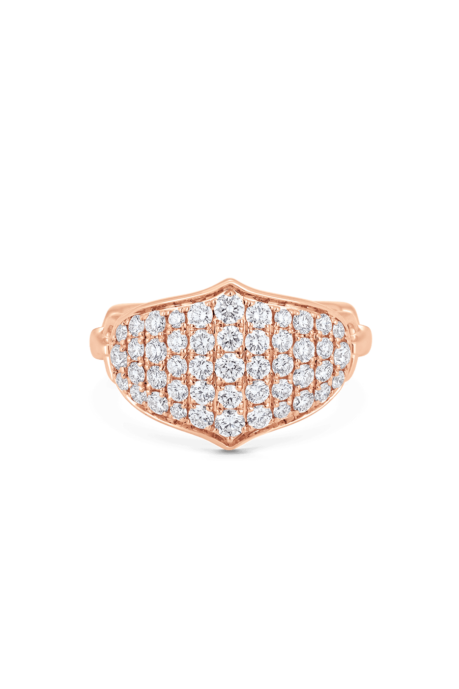 SARA WEINSTOCK-Lucia Pave Diamond Band Cluster Ring-ROSE GOLD