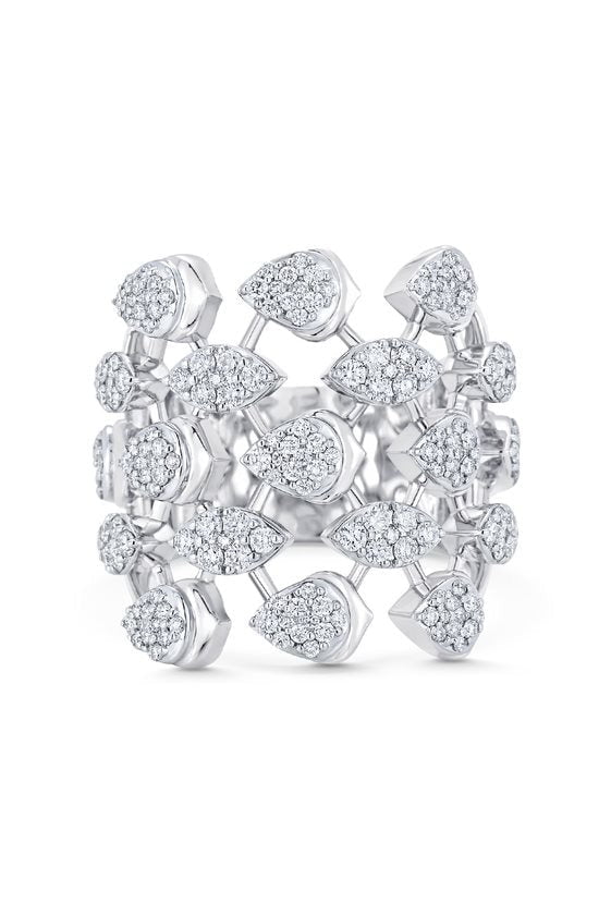 SARA WEINSTOCK-Lierre Ring-WHITE GOLD