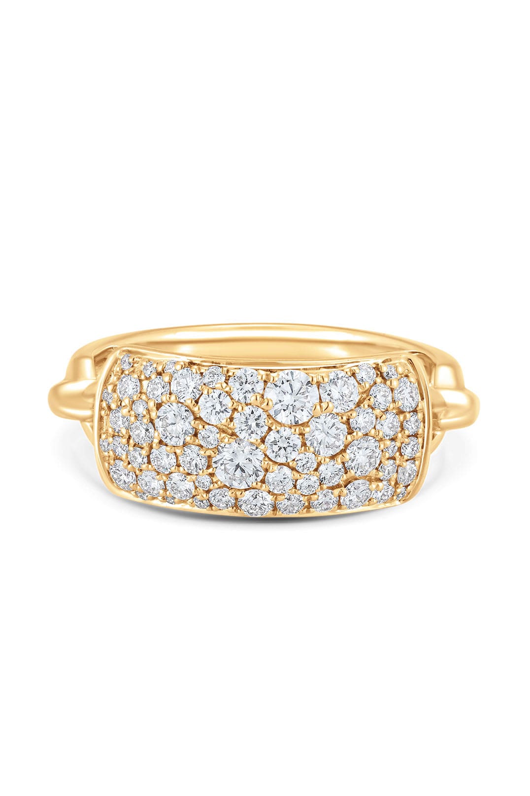 SARA WEINSTOCK-Lucia Pave Diamond Bar Tag Pinky Ring-YELLOW GOLD