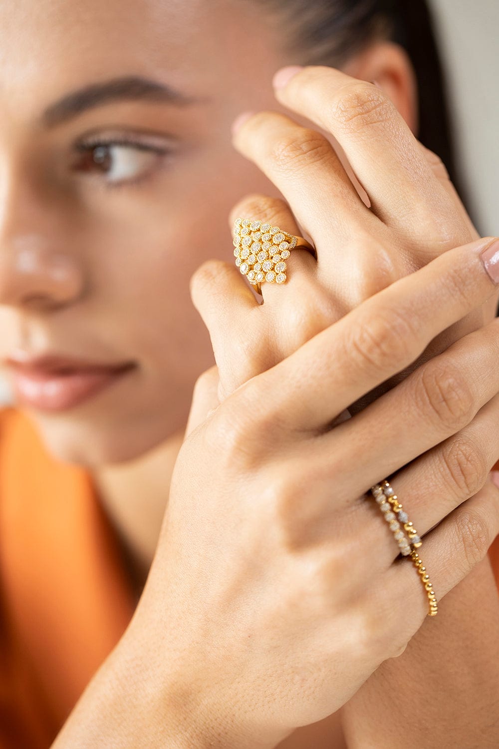 SARA WEINSTOCK-Brut Bezel Ring-YELLOW GOLD