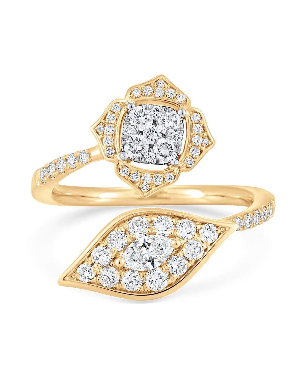 SARA WEINSTOCK-Leela Donna Bypass Ring-YELLOW GOLD