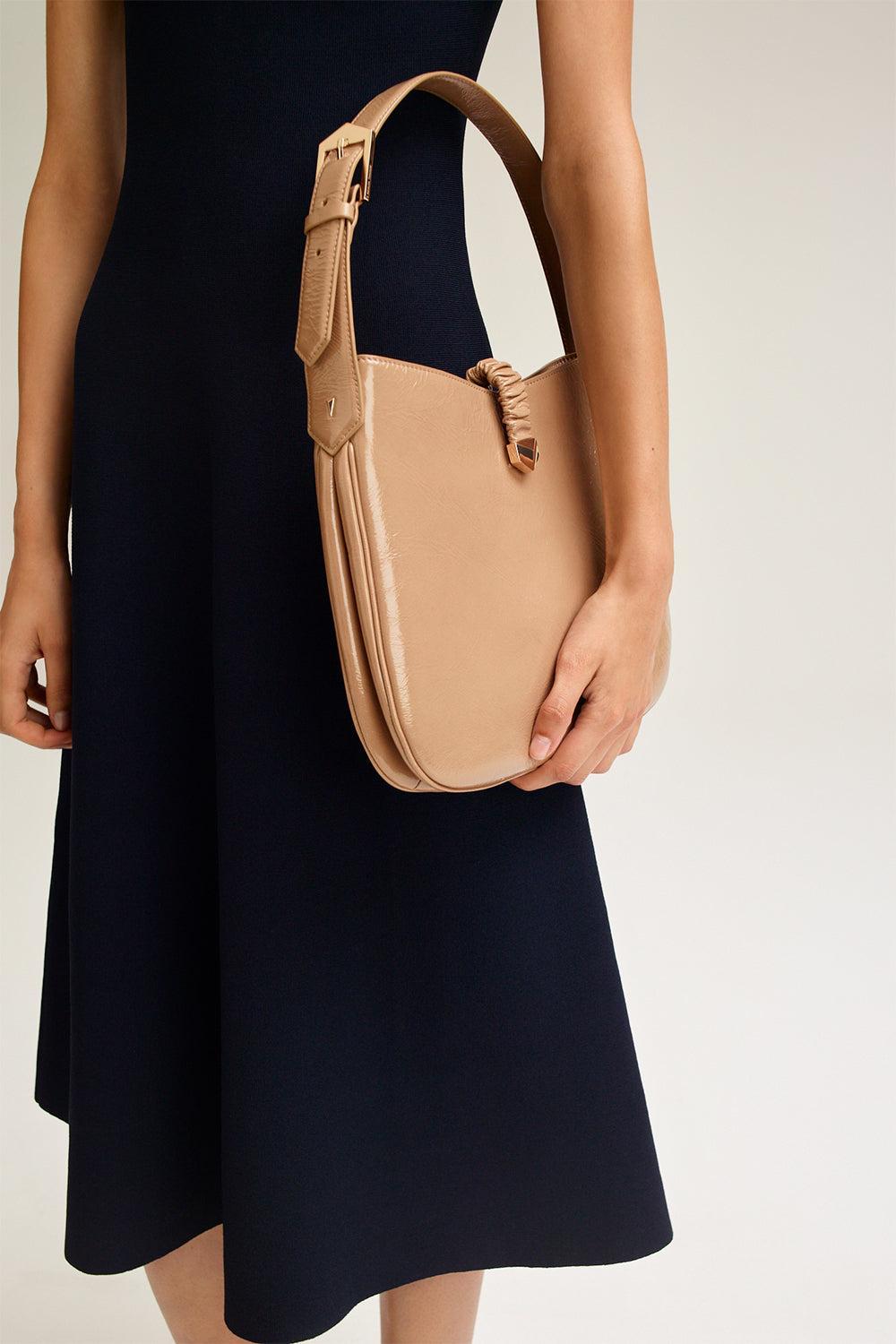 Collared Midi Shirt Dress - Navy-NAVY-S-CLOTHINGDRESSCASUAL-SCANLAN THEODORE