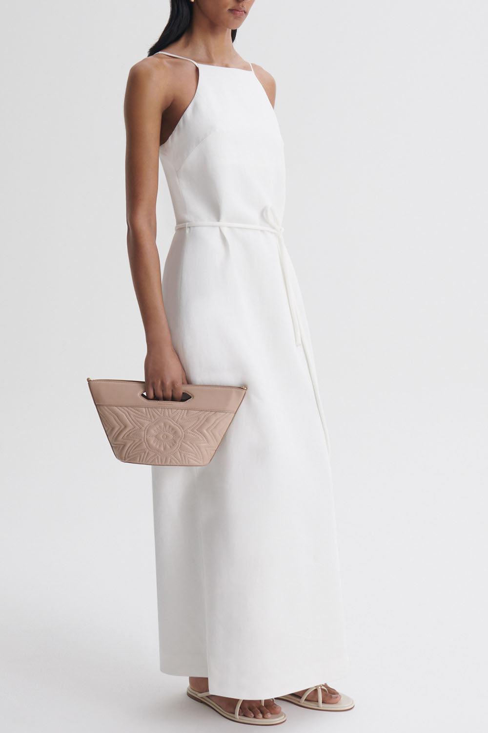 Pencil Soft Dress-WHITE-2-CLOTHINGDRESSCASUAL-SCANLAN THEODORE