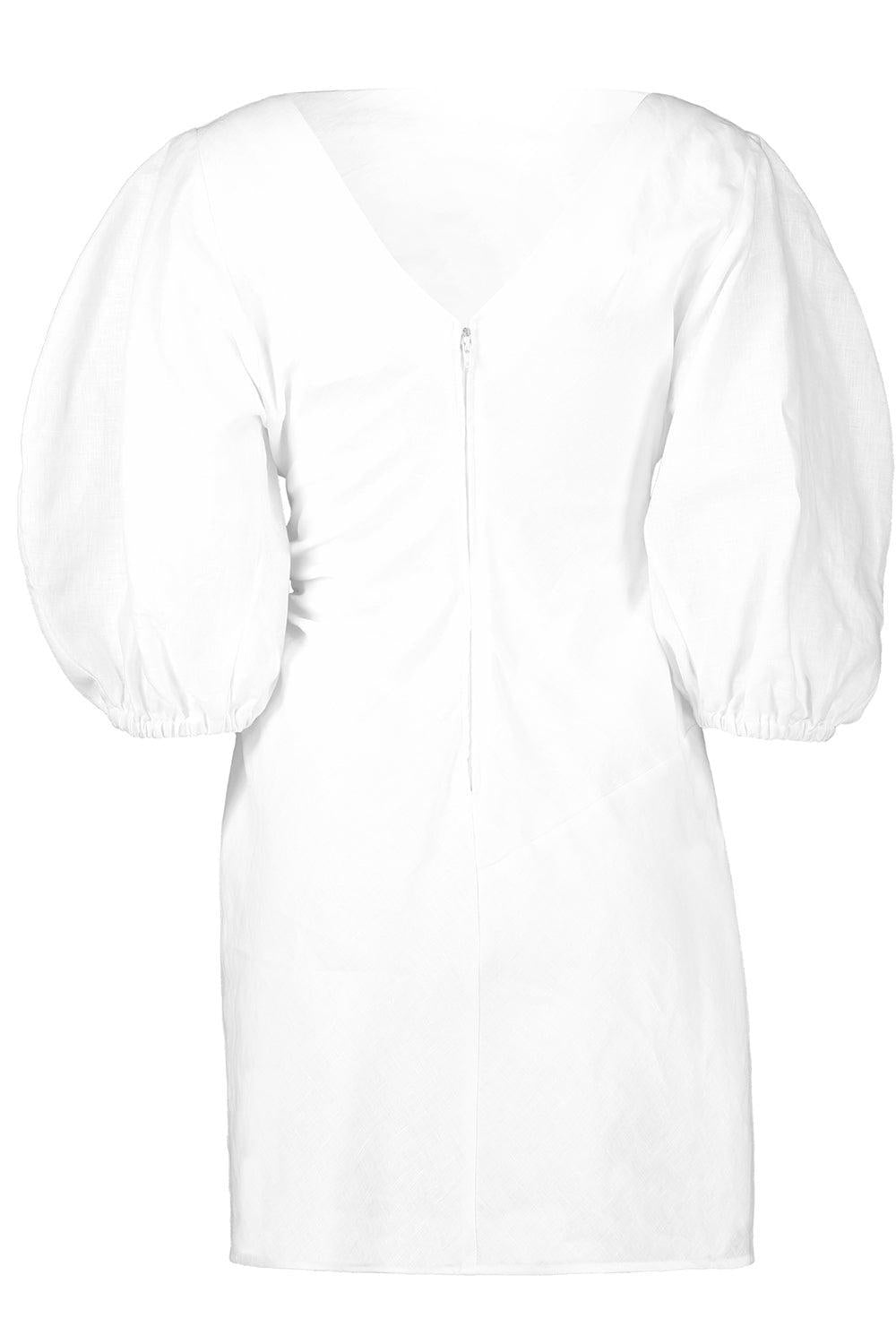 Turban Mini Dress-WHITE-2-CLOTHINGDRESSCASUAL-SCANLAN THEODORE