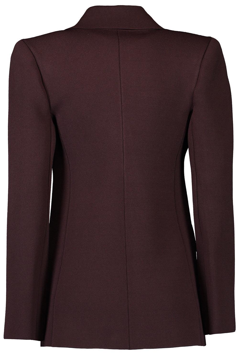 Knit Tailored Jacket-CHOCOLATE-XS-CLOTHINGJACKETBLAZERS-SCANLAN THEODORE