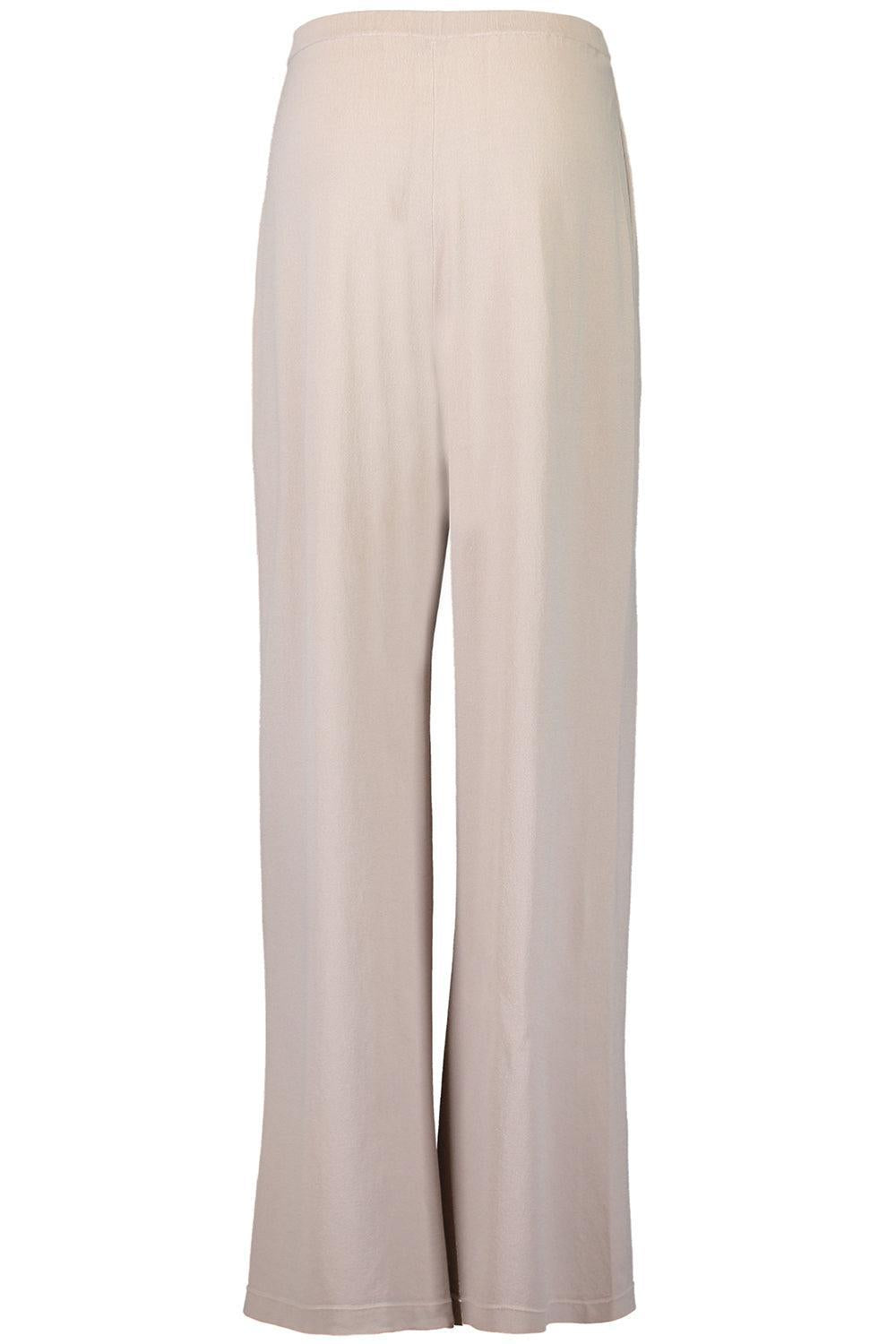 Crepe Knit Flare Trouser-OYSTER-XS-CLOTHINGPANTWIDE LEG-SCANLAN THEODORE